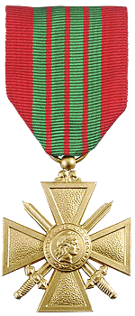 Croix de Guerre - Lucien Derveaux - Zouaves